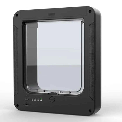 Smart Silent Electric Pet Door for Cats and Dogs Free Passage with Chip Recognition Suitable for Glass, Iron, and Wooden Doors