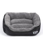 Soft Square Large Dog Sofa Elastic Dog House Cushion Winter Warm Medium Dog Bed Washable Cat Kennel House Accessories