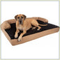 Jumbo Dog Bed 51x35.5 Pet Bed 3-Layer Orthopedic Dog Sofa with Cooling Gel Memory Foam Neck Bolster
