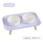 Pet Ceramic Bowl Double-Way Anti-Splash Anti-Flip Cat Dish Neck Protection Dog Bowl Water Bowl Prevent Spill Dog Feeder