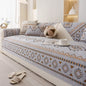 Chenille Sofa Cover Anti-slip Geometric Couch Slipcover Winter Warm ArmChair Protector for Living Room 1/2/3/4 Seater L Shaped
