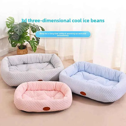 Summer Pet Cooling Bed Accessories for Small Medium Large Dogs Pets Sleeping Products Puppy Beds Houses Furnitures Cats Sofa