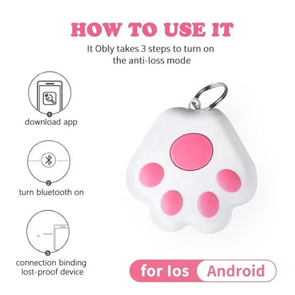 Pet Anti-lost Smart GPS Tracker Key Kids Bag Finder Dog Cat Pet for IOS/ Android Locator Bluetooth Tracker Device Reminder