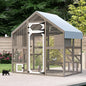 71" H Catio Outdoor Cat Enclosure Weatherproof, Large Walk-in Cat House Attached Window for Multiple Cats, Waterproof Cat Cage