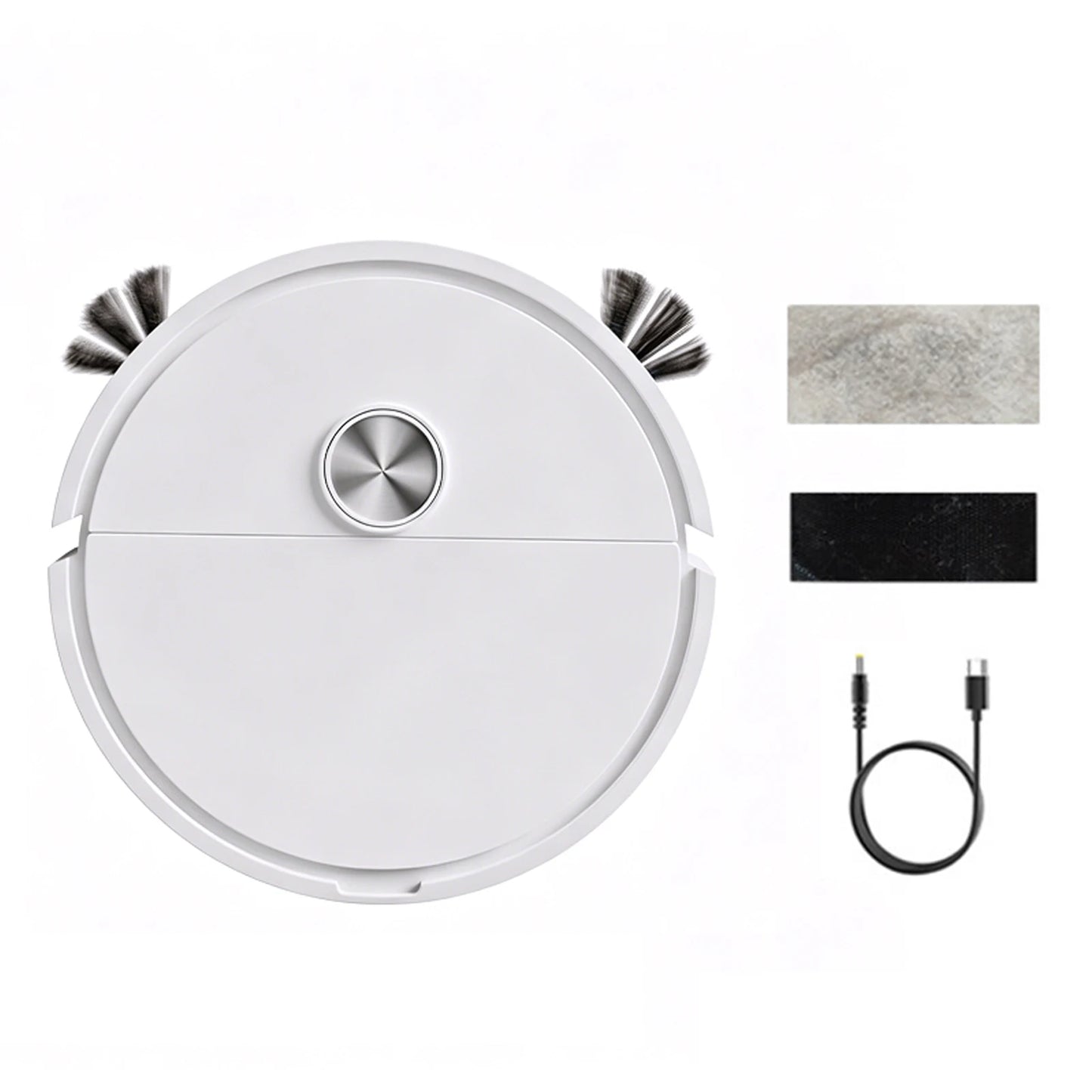 3 In 1 Multi Function Sweeping Cleaners Lightweight Compact Car Robot Vacuum Automatic Obstacle Avoidance for Car&Home Cleanings