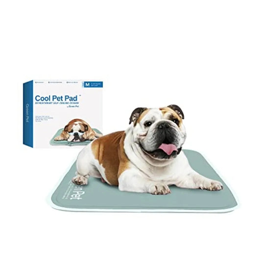 Cool Pet Pad -, - Self-Cooling, Pressure Activated Mat for Dogs and Cats from 21-45 lbs - Non-Toxic Gel, No Water Needed