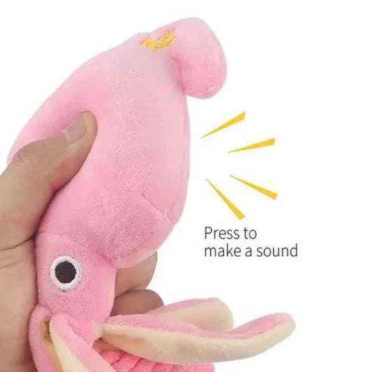 Dog toys; cat toys; sound-emitting cotton rope octopus; durable chew toys for cleaning teeth; interactive pet toys.