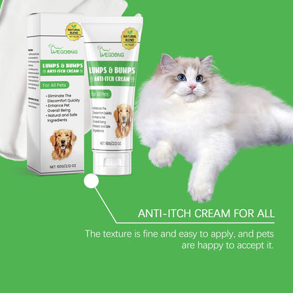 Yegbong Mild Pet Anti-Itch Cream – Relieves Dryness & Allergic Itching, Hormone-Free & Non-Irritating, Reduces Scratching Damage