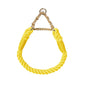 Dog Collar P Chain Comfortable Cotton Dog Collars Adjustable Braided Cotton Multi-Color Rope Collar with Durable Metal Dog Chain