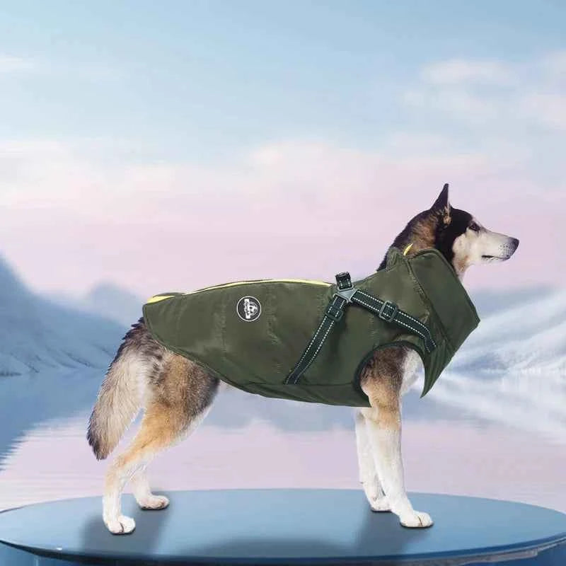 Dog cotton coat Thickened dog cotton coat Chest and back integrated cotton vest Winter dog clothes