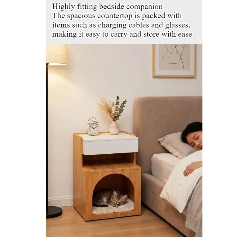 Bedside table Four seasons Universal bedside pet sharing cabinet Storage cat furniture Villa