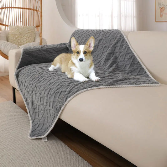 Dog Cat Blankets Mat Warm Winter Dogs Puppy Cushion Pet Fleece Blanket Warmly for Cats Small Medium Large Dogs Bed Mat
