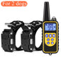 800m Electric Dog Training Collar Waterproof Pet Remote Control Rechargeable training dog collar with Shock Vibration Sound