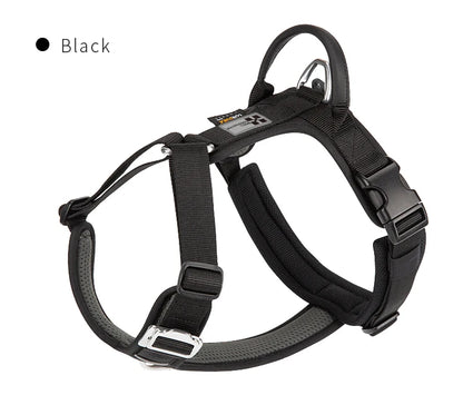 SMALL COMBINATION Large Dog Collar Harness and Leash Sets No pull Reflective Medium dog chest vest Pet German Shepherd Training