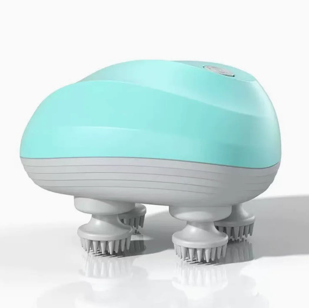 Electric Cat Head Massager Smart Pet Massager Waterproof ABS+Silicone Automatic Pet Massage Tool Eco-Friendly Travel Outdoor