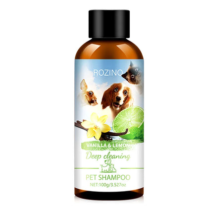 Pet Wash Care Set Shampoo 100ml+Conditioner 100ml Deodorizing Long Lasting Fragrance Cat Dog Shower Gel Pet Cleaning Products