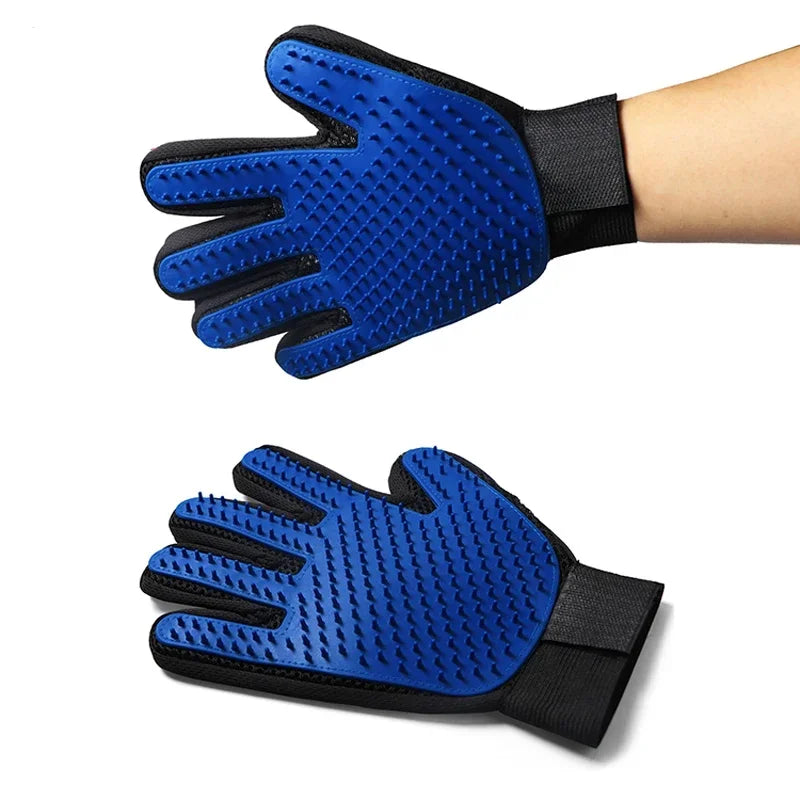 New Silicone Cat Hair Remove Gloves Rubber Pet Beauty Cleaning Grooming Effective Massage Dog Combs Floating Brush Glove