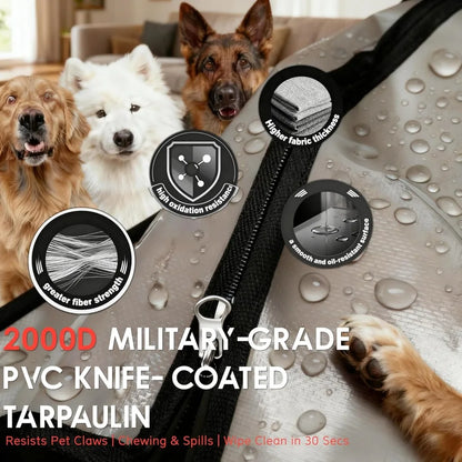 Dog Crate Cover (Cover Only) - Heavy-Duty Waterproof Design | Universal Fit for 42-Inch Metal Mesh Dog Crates