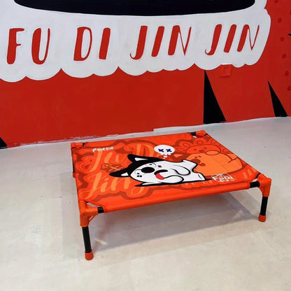 Winter Outdoor Elevated Dog Bed, Large, Medium, Small Pet Dog Bed, Portable Dog Bed for Camping or Beach Breathable Mesh Mesh