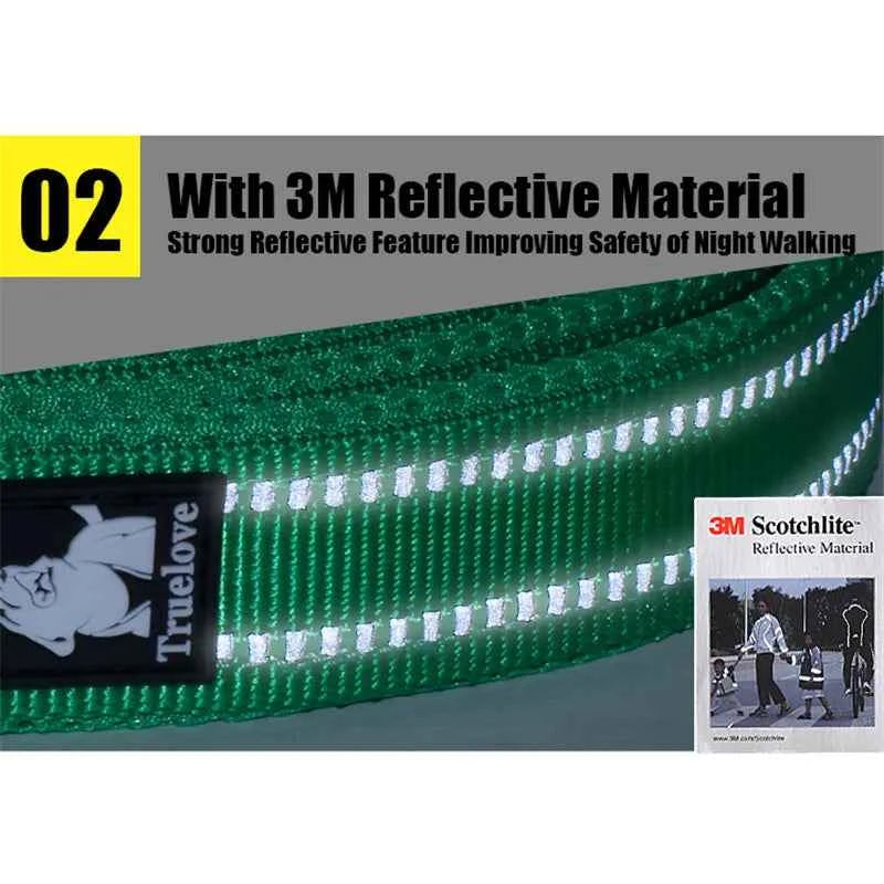 Truelove Soft Pet Leash Reflective Nylon Mesh Padded Puppy Large Dog or Cat Walking Training 11 Color 200cm TLL2112 Dropshipping