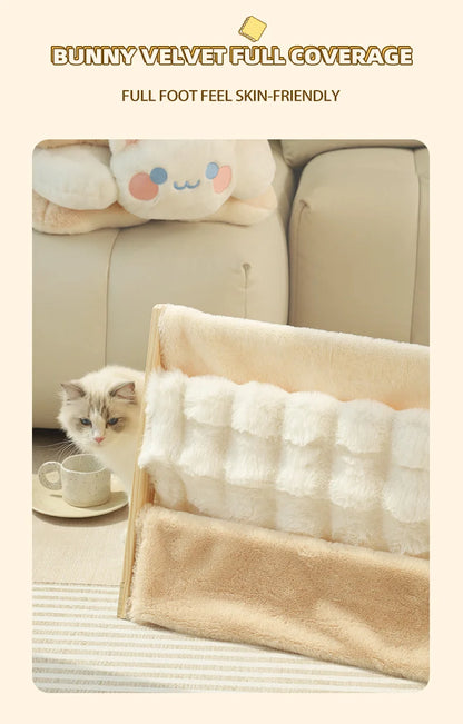 HOOPET Cat Bed Sandwich Cookie Cat Nest Winter Warm Thickened Cat Bed Winter Cat Kitten Sleeping With Pet Kennel