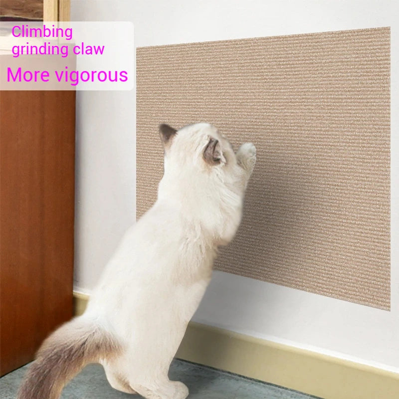 DIY Cat Scratching Post Sofa Protection Self-adhesive Carpet Cats Scratch Board Cats Toys Anti Cat Scratch Sofa Cat Crawling Mat