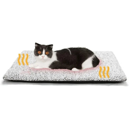 Self-Warming Pet Pad Blanket, Electric-Free Thermal Bed Mat, Anti-Slip for Cats Dogs Winter Warmth Mat Heat Reflecting Core Pad