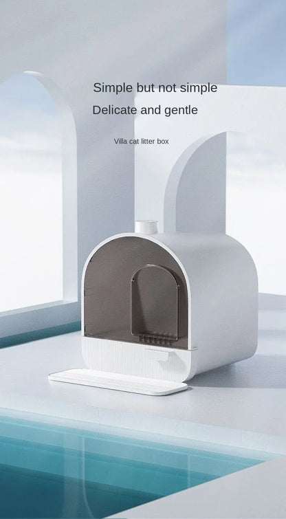 Fully Enclosed Cat Toilet Automatic Whole House Deodorizing Sterilization Type Smart Cat Litter Box Extra Large Splash-Proof