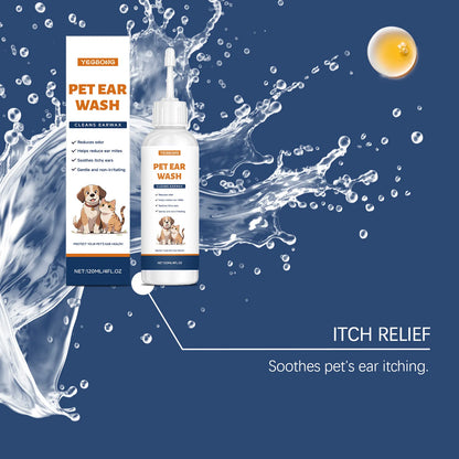 Pet Ear Cleaner Effectively Removing Earwax Reduce Ear Mites Alleviate Ear Odor Soothe Ear Itching Gentle Pet Ear Cleaning Agent