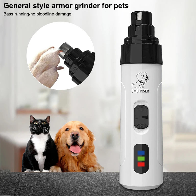 Silent Groom Pro Nail Grinder, 2025 Upgraded Silent Groomer Pro Nail For Dogs, Rechargeable USB Charging Pet Nail Grinder