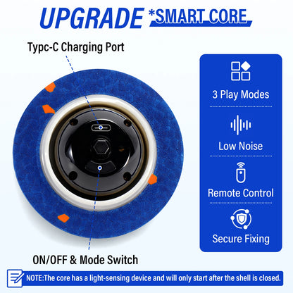 Smart Interactive Dog Toy, Indestructible E-TPU Toy Ball for Aggressive Chewers, Automatic Moving, Rechargeable Ball for Small/M