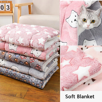Flannel Pet Mat Dog Bed Cat Bed Thicken Sleeping Mat Dog Blanket Mat For Puppy Kitten Pet Dog Bed for Small Large Dogs Pet Rug
