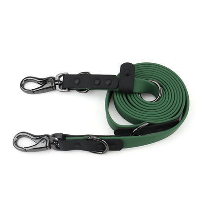 Waterproof Dog Leash with 2 Hooks for Walking,Adjustable for Traffic Control Safety Durable and Odor Proof for Medium Large Dogs