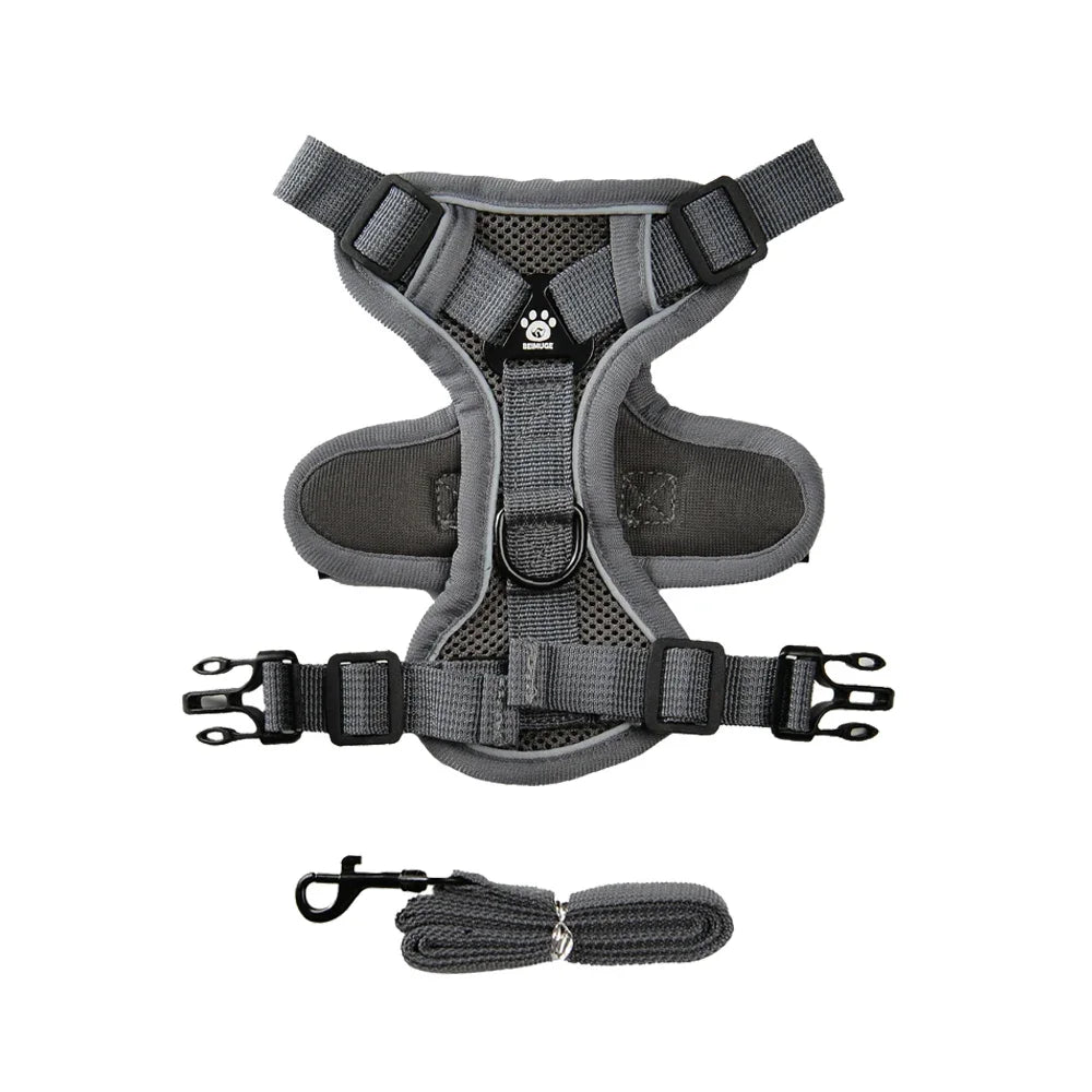 Cats Harness Leash For Small Dogs Cat Outdoor Reflective Adjustable Puppy Kitten Traction Device Tactical Training Pet Supplies