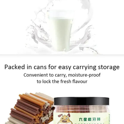 Dog Bruxism Stick Six Star Convenient Bring Along Storage Fresh Breath Easy To Chew Adult Dogs Puppy Training Rewards Pet Treats