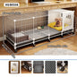 Dog Cage for Small and Medium-Sized Dogs, Indoor Household Use, Teddy Bichon Dog House with Tray, Integrated Toilet, Cat Cage, Dog Fence