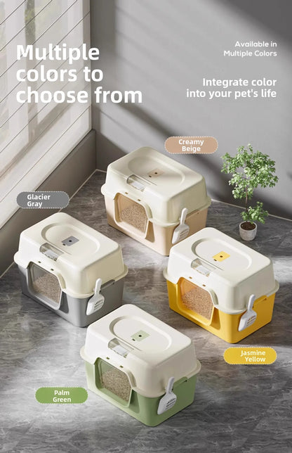Large Size  Litter Box Full Enclosure Anti Odor Anti Splaing Cabinet  Toilet  Poop Pan Supplies Pet Care Accories