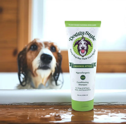 Dog Shampoo & Conditioner for Dry Skin & Itch Relief, Hypoallergenic, Plant-Based with Coconut & Olive Oils, Tear-Free, Anti-Dan