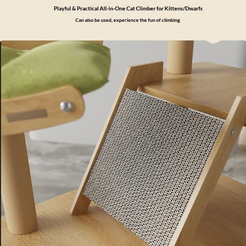 Cat Climbing Frame Cat Tree Integrated Large Wooden Cat Frame House Grab Post Space Cabin Cat Frame Cat Climbing Tree Cat Toys