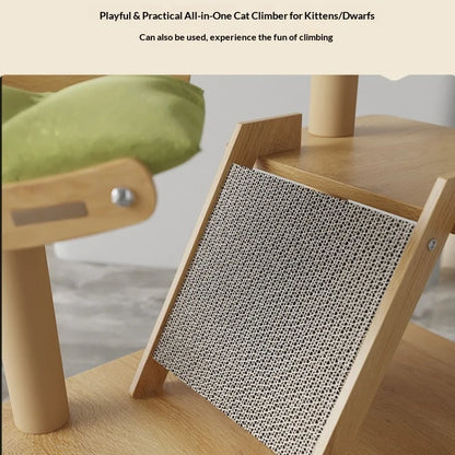 Cat Climbing Frame Cat Tree Integrated Large Wooden Cat Frame House Grab Post Space Cabin Cat Frame Cat Climbing Tree Cat Toys