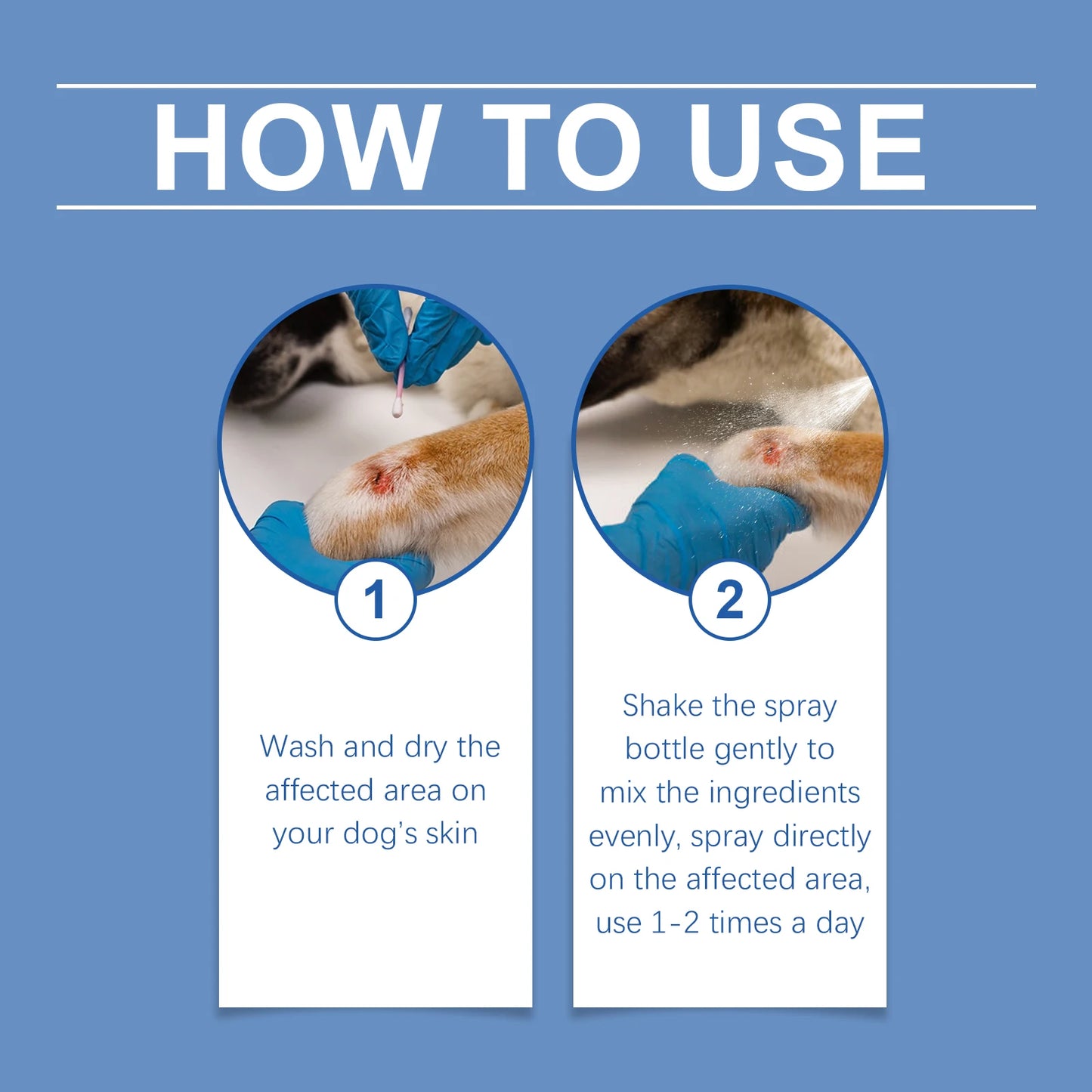 YEGBONG 100ML Dog Care Spray Gentle Cleaning Plant Extracts Skin Nourishing Vet Recommended Multi Purpose for All Breed All Life
