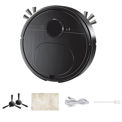 3 In 1 Smart Sweeping Robot with Brush & Mop Robot Vacuum Cleaner Rechargeable Strong Power Sweeping Machine for Home Cleaning