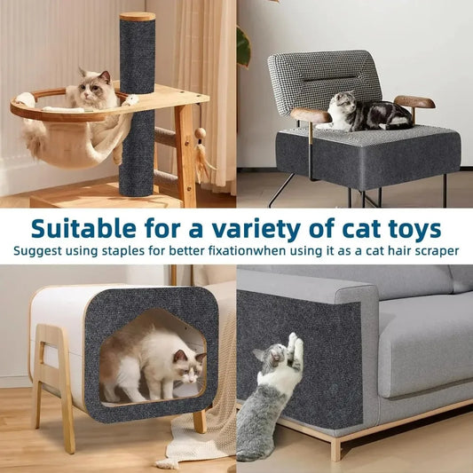 PLOVG Wall Self-Adhesive Anti Cat Scratch Sofa DIY Cats Scratch Protection Paws Sharpen Trimmable Carpet Cats Scratch Board ﻿