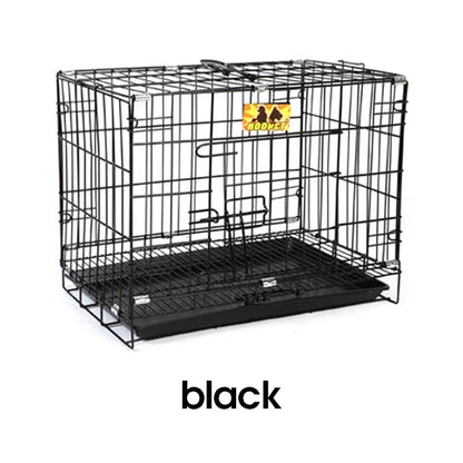 HOOPET Dog Cage Collapsible Indoor Pen Folding Exercise Crates Small Large  Dog Cage Metal Kennels Dog Crate