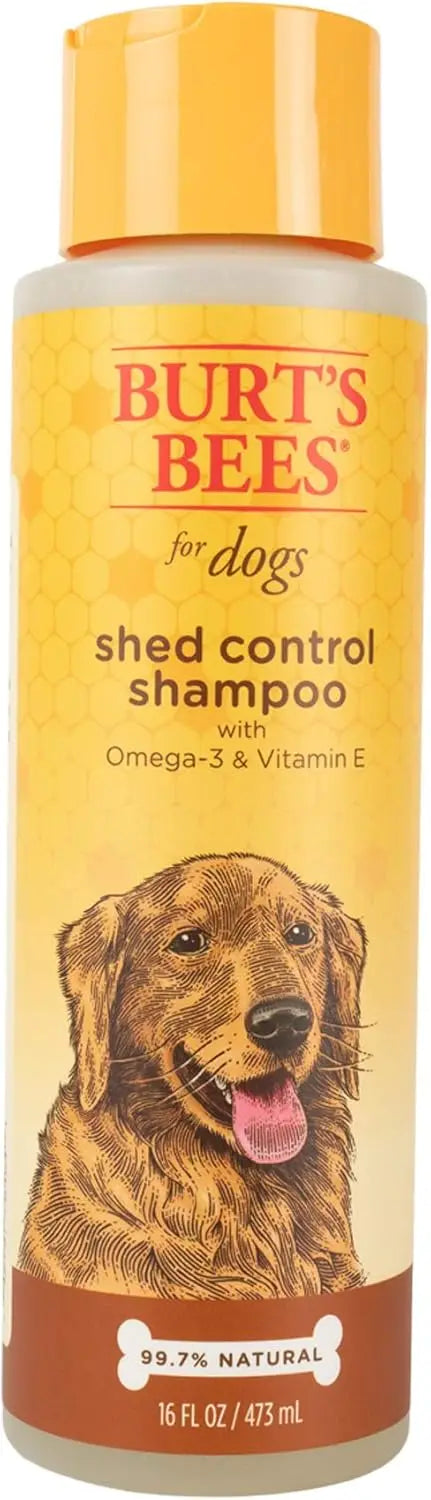 Deshedding Dog Shampoo with Omega-3 & Vitamin E, 99.7% Natural, 16 oz