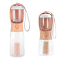 3 in 1 Dog Water Bottle with Poop Bag Dispenser Portable Pet Feeder for Cat Dog Bowl Outdoor Puppy Drinking Bowl Food Container