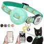 Luminous Airtag cat Collar with Smart Pet ID Tag for Apple Tag, AirTag Holder & Bell for Breakaway Kitten Collar Puppy Cats