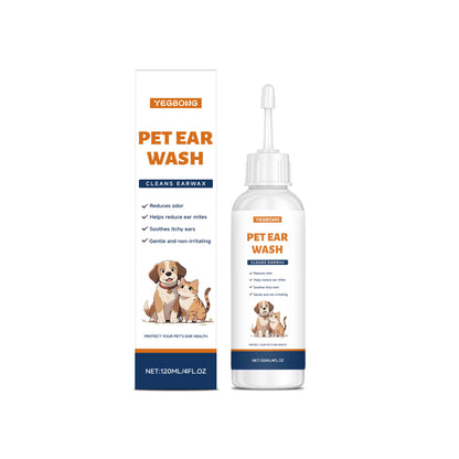 Pet Ear Cleaner Effectively Removing Earwax Reduce Ear Mites Alleviate Ear Odor Soothe Ear Itching Gentle Pet Ear Cleaning Agent