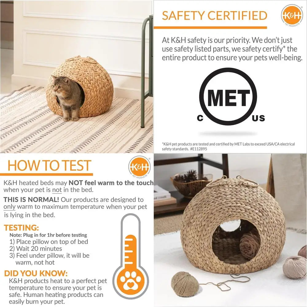 "self-warming cat bed - heated pet pad with anti-slip bottom and machine washable cover"