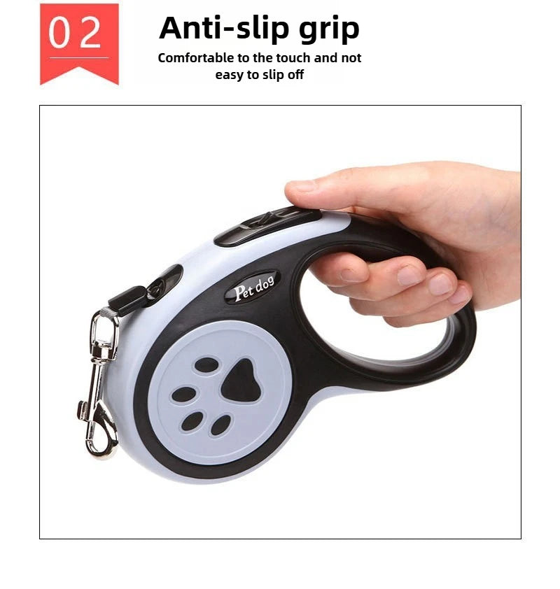Cat telescopic leash overlength leash pet harnesses effort-saving handle safe walking the dog outdoors explosion-proof dog leash